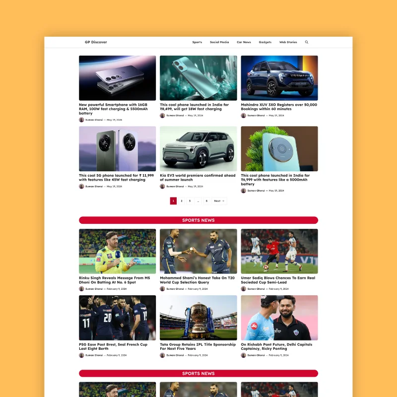GP Discover – Blog Website Templates For GeneratePress